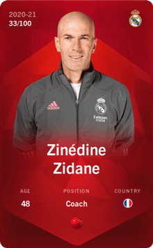 zidane coach rare