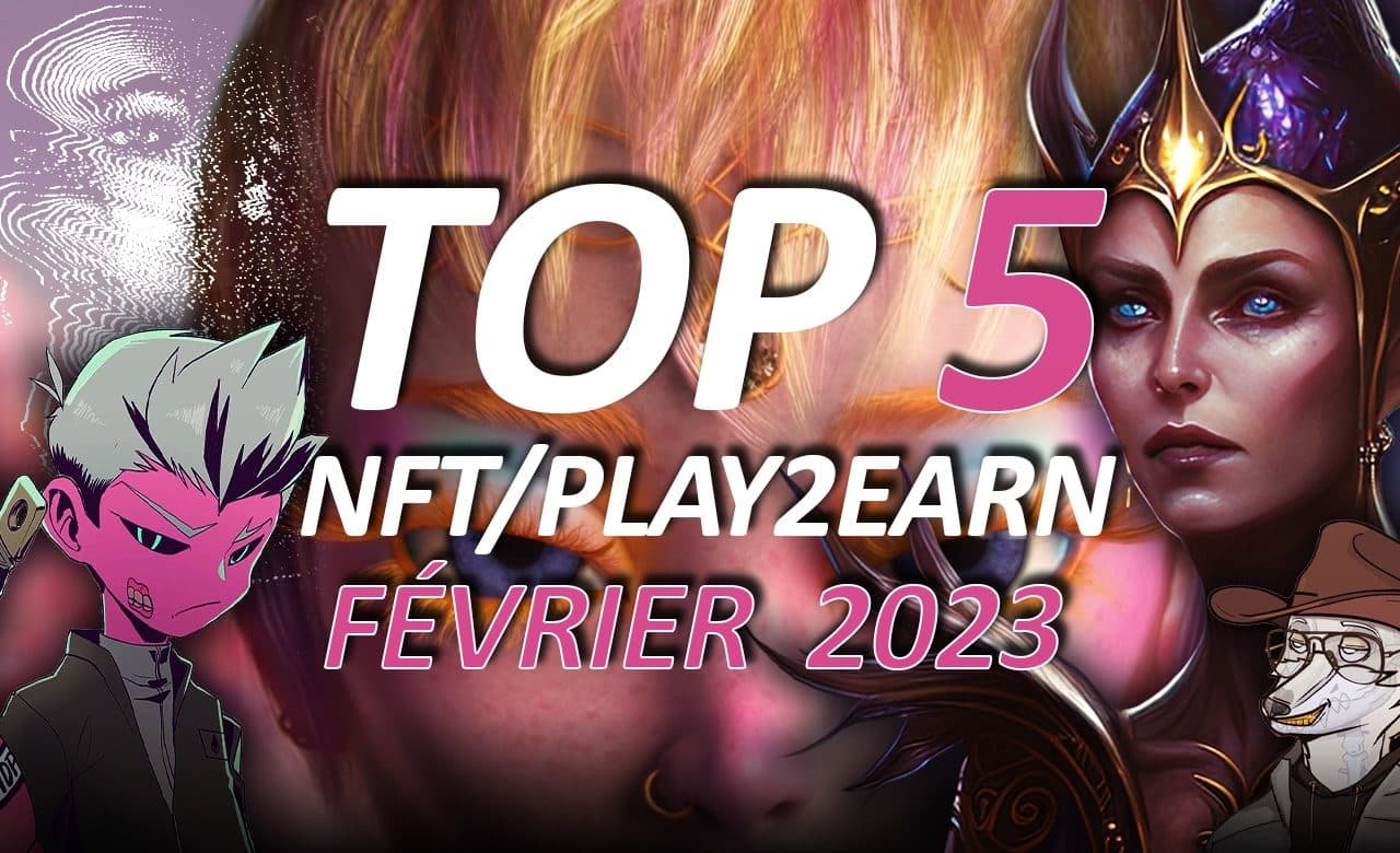 banniere top5 projets nft fevrier 2023